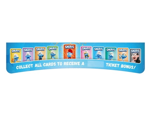 [4264-00178] Sticker card set bonus Smurfs[nl]