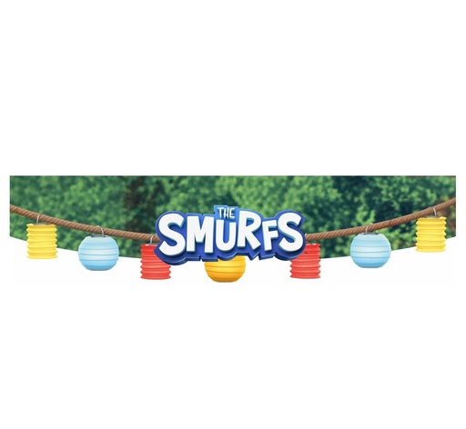 [4264-00181] Sticker side glass top Smurfs