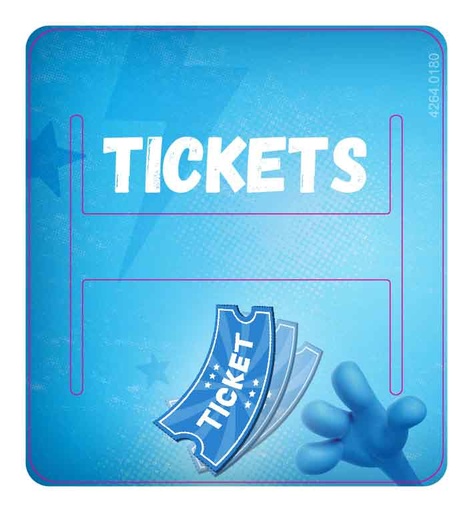 [4264-00180] Sticker ticketdispenser Smurfs