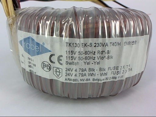 [2410-00231] Transfo ring core 230VA 2x24V 2x115V