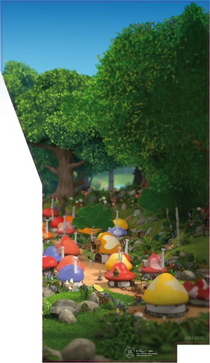 [4264-00200] Sticker playfield R Smurfs