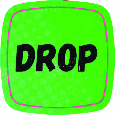 [4264-00201] Sticker Smurf Drop
