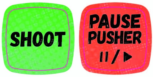 [4264-00202] Sticker Smurf Shoot/Pause Push[nl]