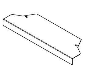 [5349-00139] Coverplate playfield top low CP