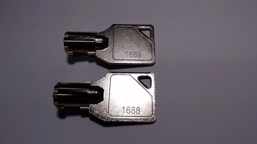 [4842-00019] Key set of 2 round YES 1688