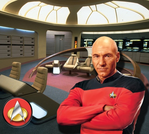 [0149-00043] Door front Picard Star Trek