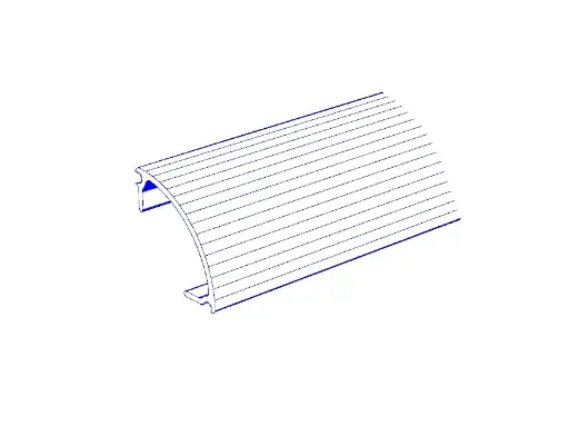 [4308-02500] PVC Prof.9276 trans wit l=2500