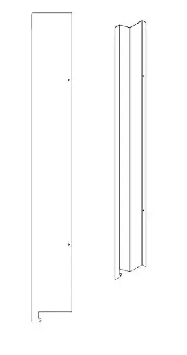 [5312-00651] Cover plate left Metal crane
