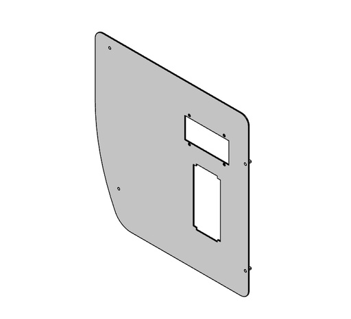 [5264-00059] Front plate coin mech wh bill 900 7000