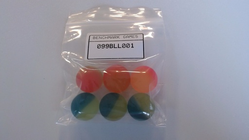 [4831-00504] Set of 6 Red Hot balls