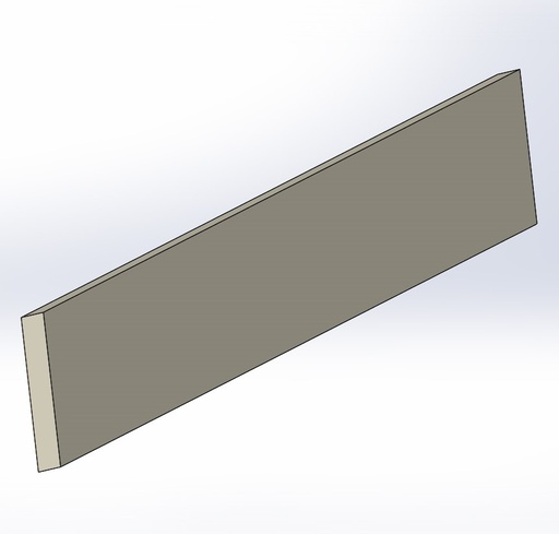 [4249-00090] Scraper low 209x32mm slider pusher