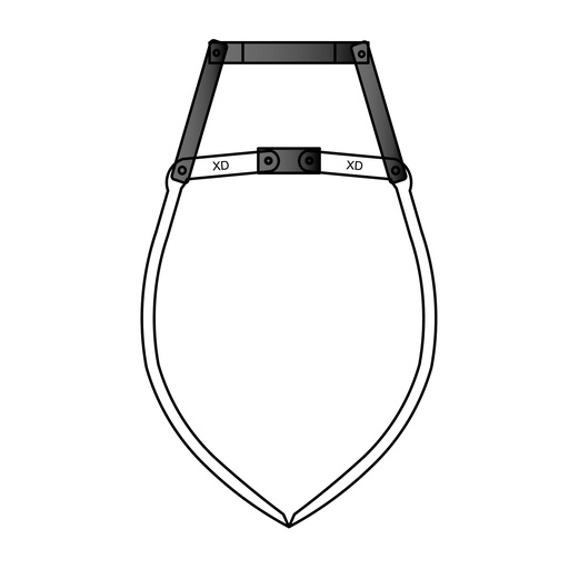 [9036-05264] Claw bottom part medium xd