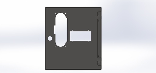 [5364-00027] Door control panel nri+ba low inox